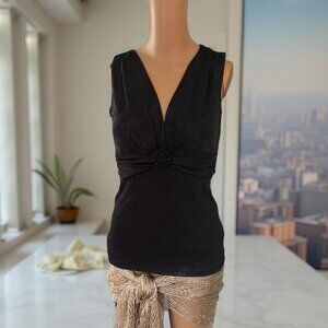 Black Sparkly Top by Razzle Dazzle Size Small